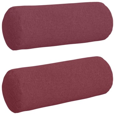 vidaXL Μαξιλάρια Στήριγμα 2 pcs Κόκκινο 25x70cm ύφασμα