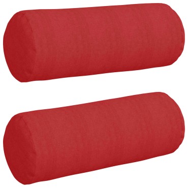 vidaXL Μαξιλάρια Στήριγμα 2 pcs Κόκκινο 25x70cm ύφασμα