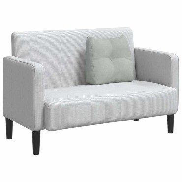 vidaXL Μαξιλάρι Πλάτης Ανοιχτό γκρι 45 x 24 x 50 εκ Βελούδο