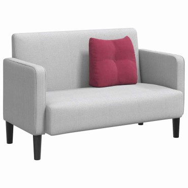 vidaXL Μαξιλάρι Πλάτης Κόκκινο 45 x 24 x 50 εκ Βελούδο