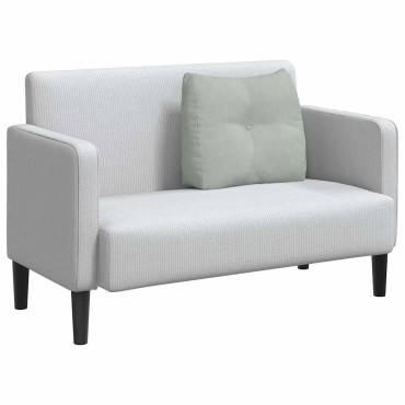 vidaXL Μαξιλάρι Πλάτης Ανοιχτό γκρι 60 x 24 x 50 εκ Βελούδο