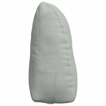 vidaXL Μαξιλάρι Πλάτης Ανοιχτό γκρι 60 x 24 x 50 εκ Βελούδο