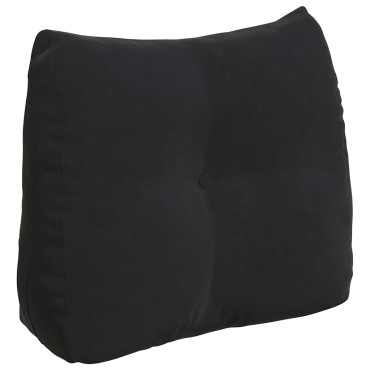 vidaXL Μαξιλάρι Πλάτης Μαύρο 60 x 24 x 50 εκ Βελούδο