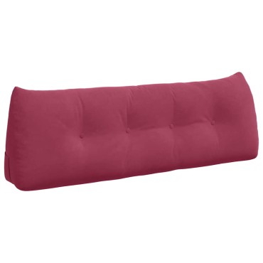 vidaXL Μαξιλάρι Πλάτης Κόκκινο 140 x 24 x 50 εκ Βελούδο