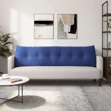 vidaXL Μαξιλάρι Πλάτης Μπλε Αστυνομίας 180 x 24 x 50 εκ Βελούδο