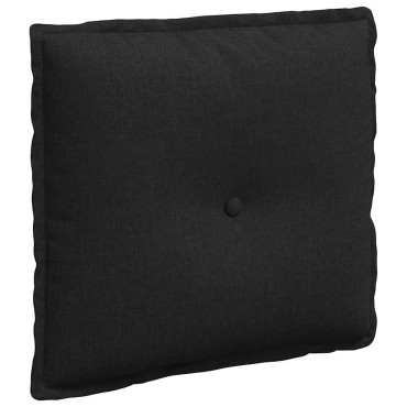 vidaXL Μαξιλάρι Πλάτης Μαύρο 50 x 19 x 45 εκ ύφασμα