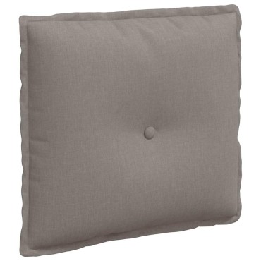vidaXL Μαξιλάρι Πλάτης Taupe 50 x 19 x 45 εκ ύφασμα