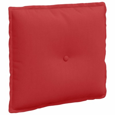 vidaXL Μαξιλάρι Πλάτης Κόκκινο 50 x 19 x 45 εκ ύφασμα