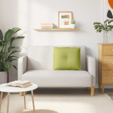 vidaXL Μαξιλάρι Πλάτης Ανοιχτό Πράσινο 60 x 19 x 50 εκ ύφασμα