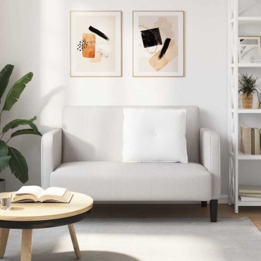 vidaXL Μαξιλάρι Πλάτης Λευκό 60 x 19 x 50 εκ ύφασμα