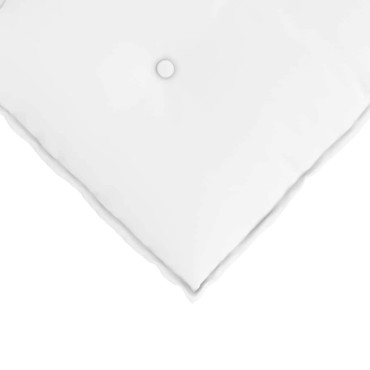 vidaXL Μαξιλάρι Πλάτης Λευκό 60 x 19 x 50 εκ ύφασμα