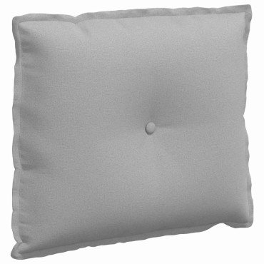 vidaXL Μαξιλάρι Πλάτης Σκίουρος Γκρί 60 x 19 x 50 εκ ύφασμα