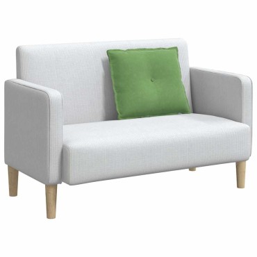 vidaXL Μαξιλάρι Πλάτης Ανοιχτό Πράσινο 60 x 50 cm Υφασμάτινο Κορντουρά