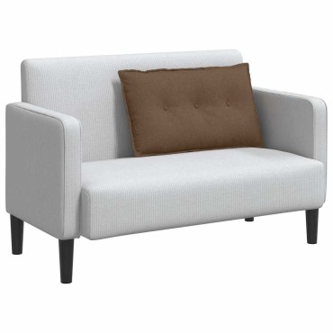 vidaXL Μαξιλάρι Πλάτης Καφέ 80 x 19 x 50 εκ ύφασμα