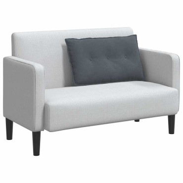 vidaXL Μαξιλάρι Πλάτης Σκούρο Γκρι 80 x 50 cm Υφασμάτινο Κορντουρά