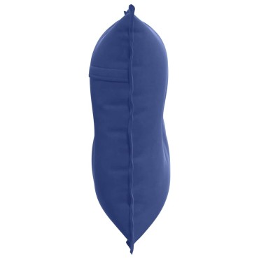 vidaXL Μαξιλάρι Πλάτης Μπλε Αστυνομίας 80 x 50 cm Υφασμάτινο Κορντουρά
