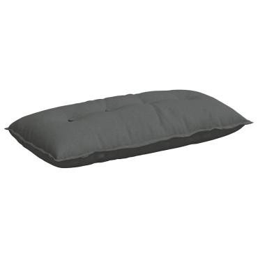vidaXL Μαξιλάρι Πλάτης Σκούρο Γκρι 100 x 19 x 50 εκ ύφασμα
