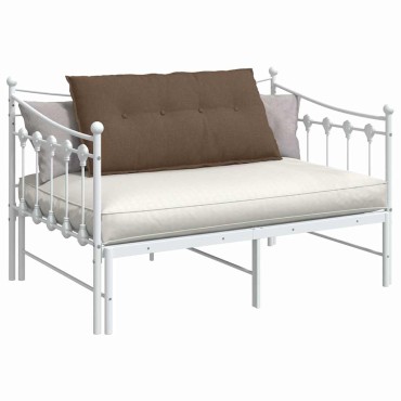 vidaXL Μαξιλάρι Πλάτης Καφέ 100 x 19 x 50 εκ ύφασμα