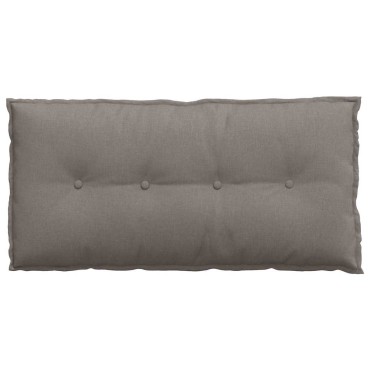 vidaXL Μαξιλάρι Πλάτης Taupe 100 x 19 x 50 εκ ύφασμα