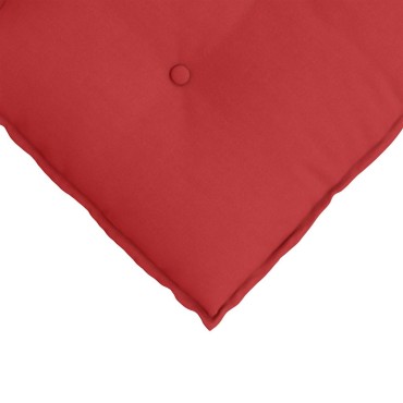 vidaXL Μαξιλάρι Πλάτης Κόκκινο 100 x 19 x 50 εκ ύφασμα