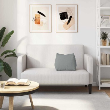 vidaXL Μαξιλάρι Πλάτης Ανοιχτό γκρι 45 x 20 x 35 εκ. ύφασμα