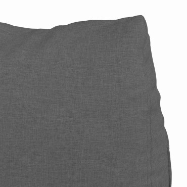 vidaXL Μαξιλάρι Πλάτης Σκούρο Γκρι 45 x 20 x 35 εκ. ύφασμα
