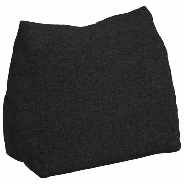 vidaXL Μαξιλάρι Πλάτης Μαύρο 45 x 20 x 35 εκ. ύφασμα
