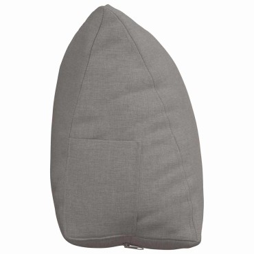 vidaXL Μαξιλάρι Πλάτης Taupe 45 x 20 x 35 εκ. ύφασμα