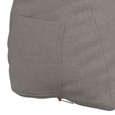 vidaXL Μαξιλάρι Πλάτης Taupe 45 x 20 x 35 εκ. ύφασμα