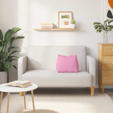 vidaXL Μαξιλάρι Πλάτης Ροζ 45 x 20 x 35 εκ. ύφασμα