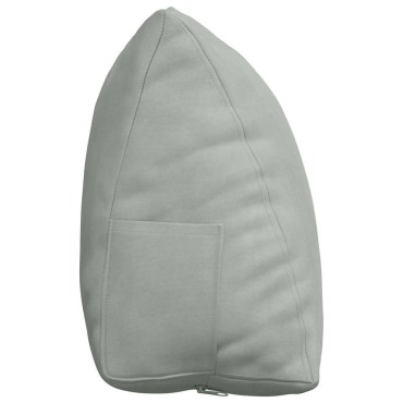 vidaXL Μαξιλάρι Πλάτης Ανοιχτό γκρι 45 x 20 x 35 εκ.