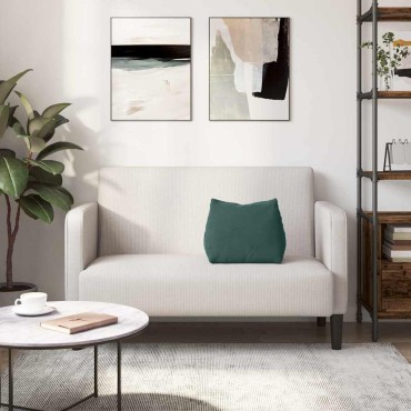 vidaXL Μαξιλάρι Πλάτης Σκούρο Πράσινο 45 x 20 x 35 εκ.