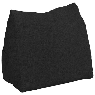 vidaXL Μαξιλάρι Πλάτης Μαύρο 60 x 20 x 50 εκ. ύφασμα