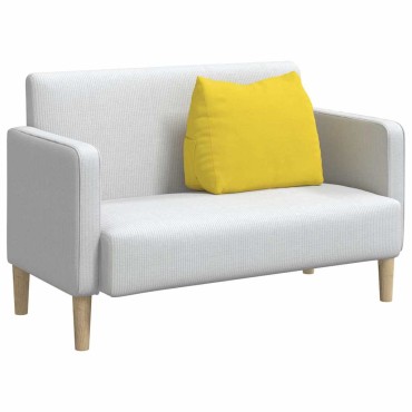 vidaXL Μαξιλάρι Πλάτης Απαλό Κίτρινο 60 x 20 x 50 εκ. ύφασμα