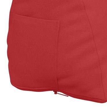 vidaXL Μαξιλάρι Πλάτης Κόκκινο 60 x 20 x 50 εκ. ύφασμα