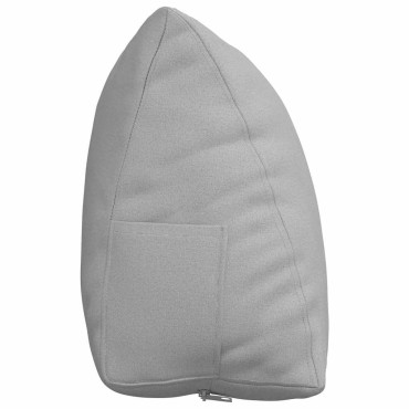 vidaXL Μαξιλάρι Πλάτης Σκίουρος Γκρί 60 x 20 x 50 εκ. ύφασμα