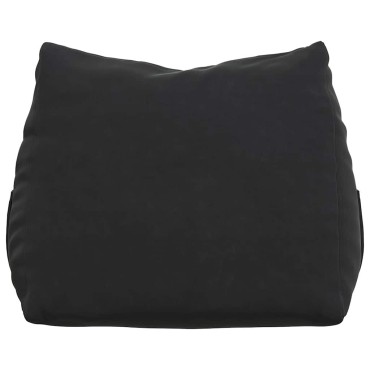 vidaXL Μαξιλάρι Πλάτης Μαύρο 60 x 20 x 50 εκ. Υφασμάτινο Κορντουρά