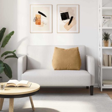vidaXL Μαξιλάρι Πλάτης Καφέ 60 x 20 x 50 εκ. Υφασμάτινο Κορντουρά