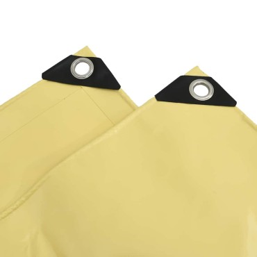 vidaXL Τέντα 650g / m² Μπεζ 5 x 6 m Καμβάς με επικάλυψη PVC