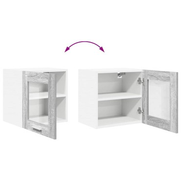 vidaXL Κρεμαστό ντουλάπι Γκρίζο Σονομα 40x31x40cm