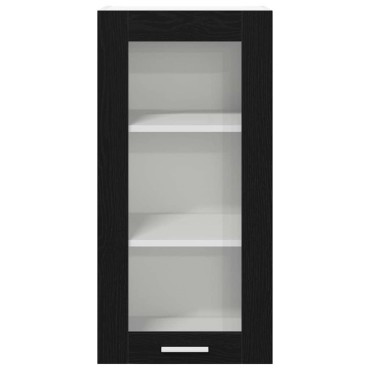vidaXL Κρεμαστό ντουλάπι Μαύρη Οξυά 40x31x80cm