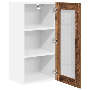 vidaXL Κρεμαστό ντουλάπι Καπνιστό Δρύς 40x31x80cm
