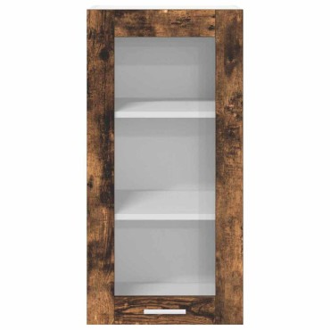 vidaXL Κρεμαστό ντουλάπι Καπνιστό Δρύς 40x31x80cm