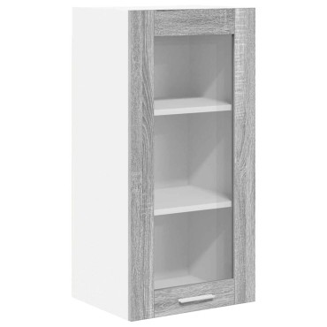 vidaXL Κρεμαστό ντουλάπι Γκρίζο Σονομα 40x31x80cm