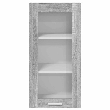 vidaXL Κρεμαστό ντουλάπι Γκρίζο Σονομα 40x31x80cm