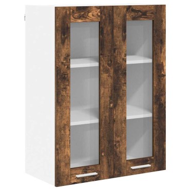 vidaXL Κρεμαστό ντουλάπι Καπνιστό Δρύς 60x31x80cm