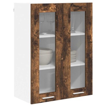 vidaXL Κρεμαστό ντουλάπι Καπνιστό Δρύς 60x31x80cm