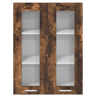 vidaXL Κρεμαστό ντουλάπι Καπνιστό Δρύς 60x31x80cm