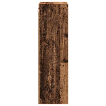 vidaXL Κρεμαστό ντουλάπι Παλιό ξύλο 40x29,5x100cm