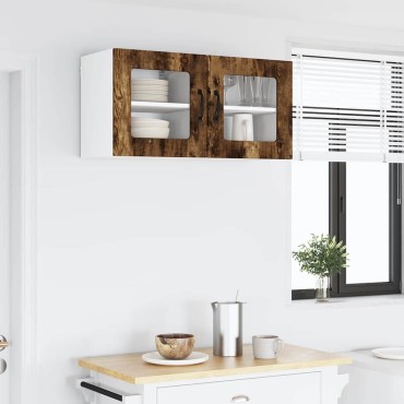 vidaXL Ραφιέρα τοίχου LUCCA Καπνισμένο Ξύλο Δρυός 40x31x40cm